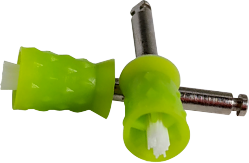 Metal saplı mor sarf edilebilir çift kullanımlı parlatma bardağı