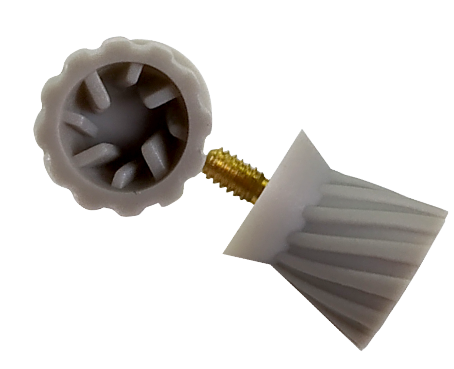 Protezler için vida tipi tek kullanımlık destek fincanı