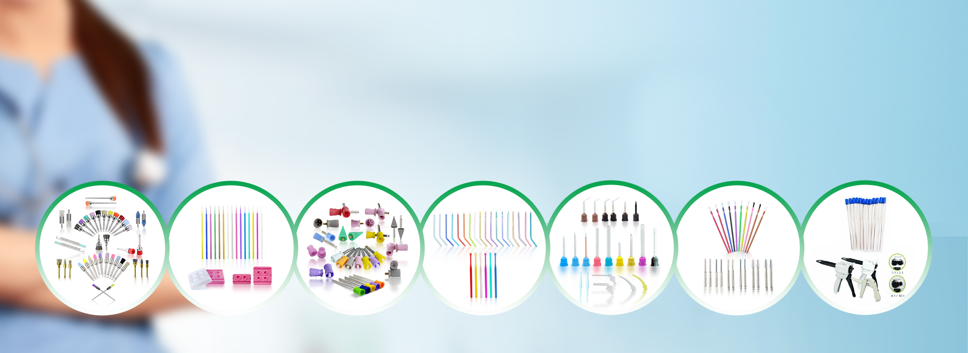 Applicator Brush with Disinfectant Resistance